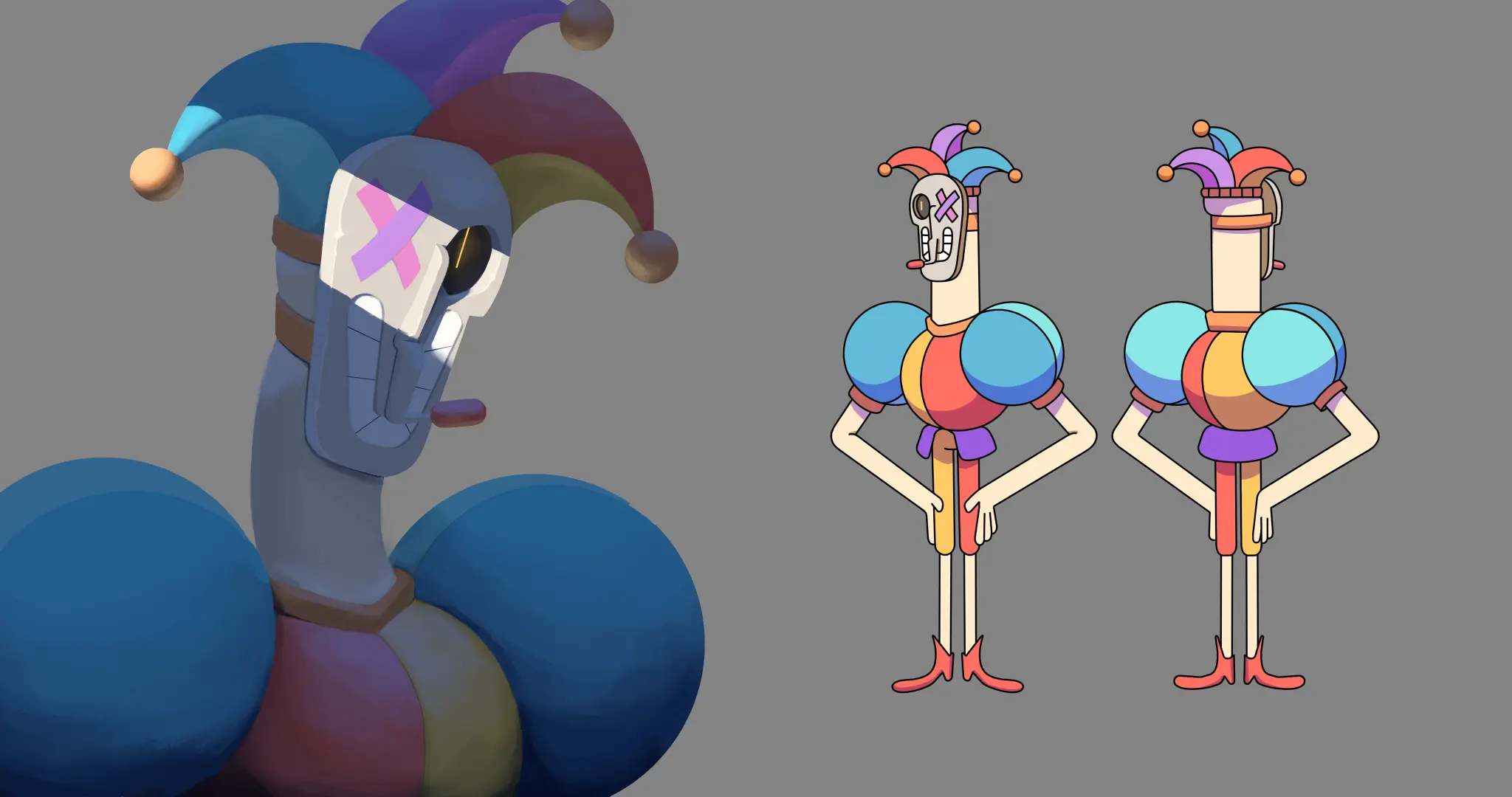 Estudo de personagem palhaço