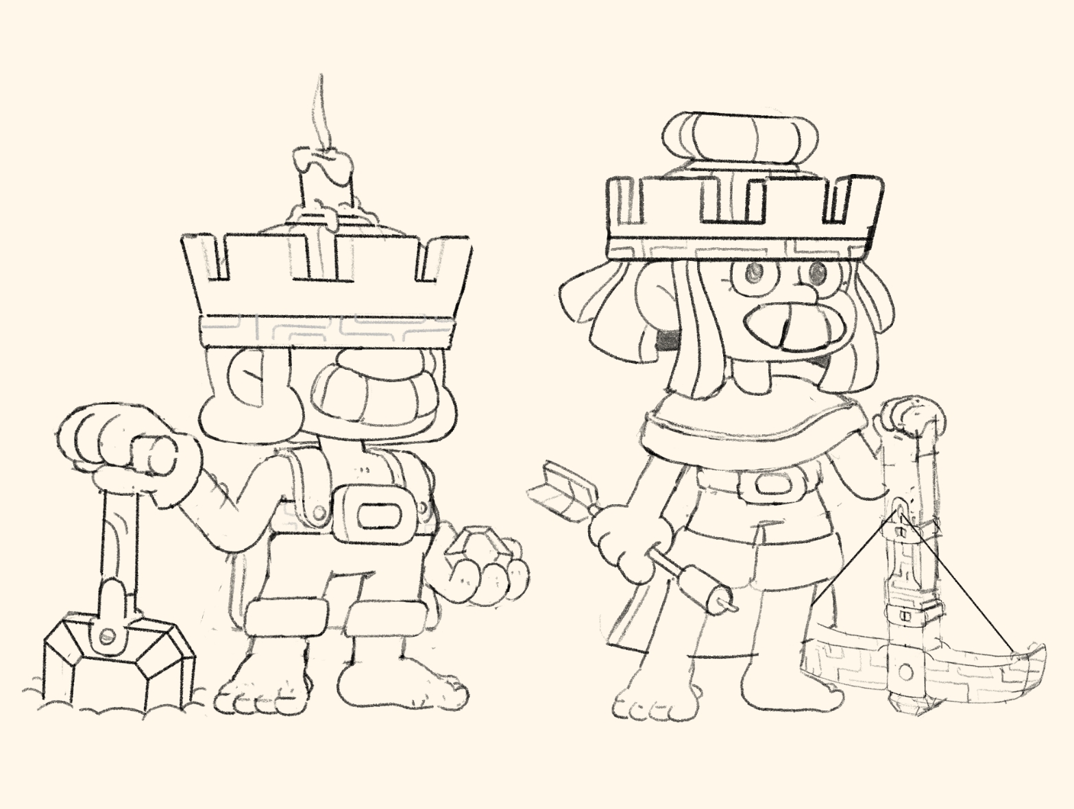 Processo — estudos de personagem