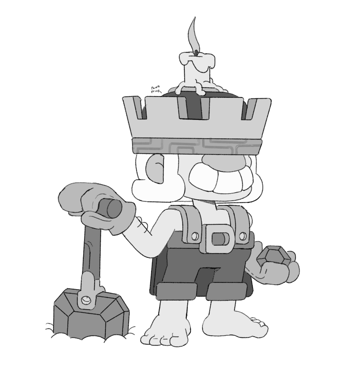 Processo — personagem colorido
