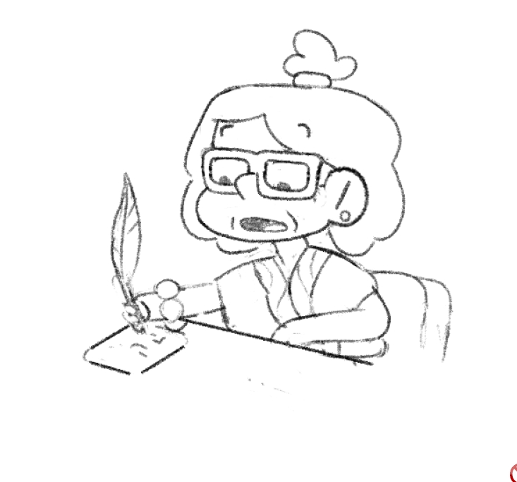 Estudo de personagem — desenho de linha